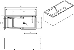 Riho Акриловая ванна STILL SHOWER ELITE 180х80 L – фотография-3